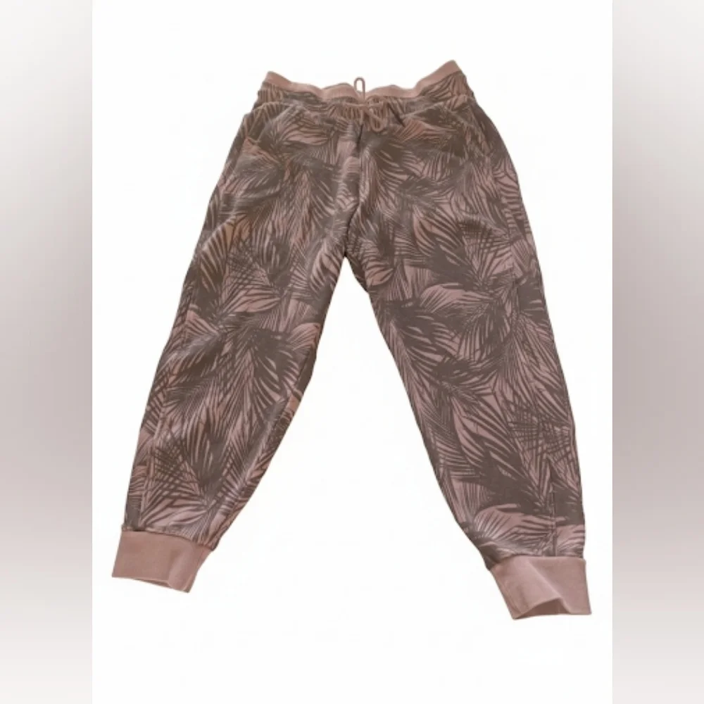 JoyLab Light Pink And Gray Palm Leaf Joggers - Picture 1 of 8